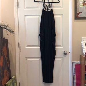 Size small black jumpsuit with pockets
